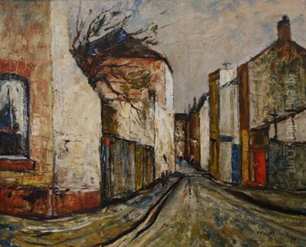 Little Riley Street, Surry Hills Oil Painting by George Lawrence