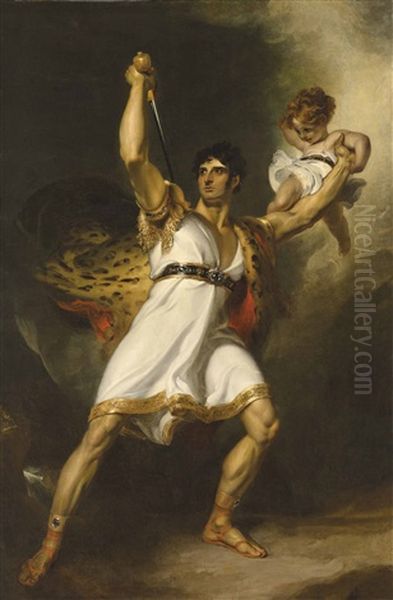 Portrait Of John Philip Kemble (1757-1823), Full-length, As Rolla From Sheridan's Pizarro Oil Painting by Thomas Lawrence