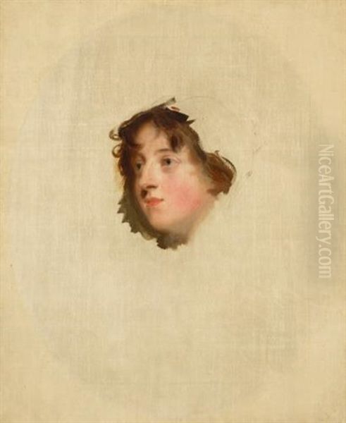 Portrait Of Lady Elizabeth Lowther (died 1869) Oil Painting by Thomas Lawrence