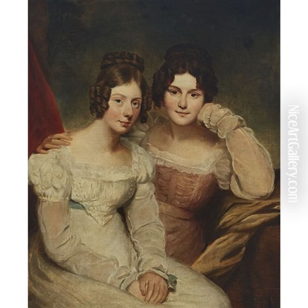 Portrait Of Two Friends In Regency Dress Oil Painting by Thomas Lawrence