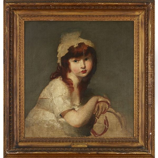 Study For A Portrait Of A Young Girl Oil Painting by Thomas Lawrence