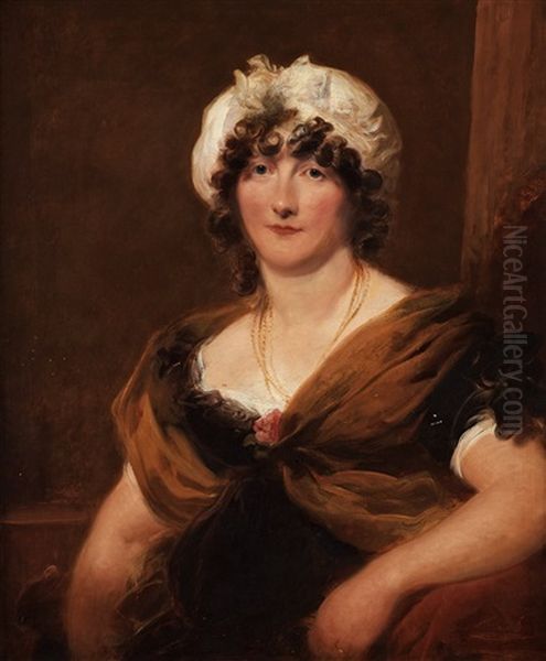 Lady In A Empire Dress Oil Painting by Thomas Lawrence