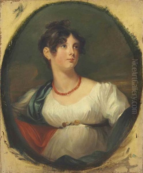 Portrait Of Lady Maria Hamilton (1785-1814), Half-length Oil Painting by Thomas Lawrence