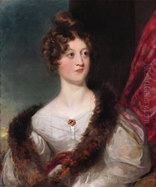 Portrait Of Maria Margaretta (nee Murray), Lady Talbot De Malahide Oil Painting by Thomas Lawrence