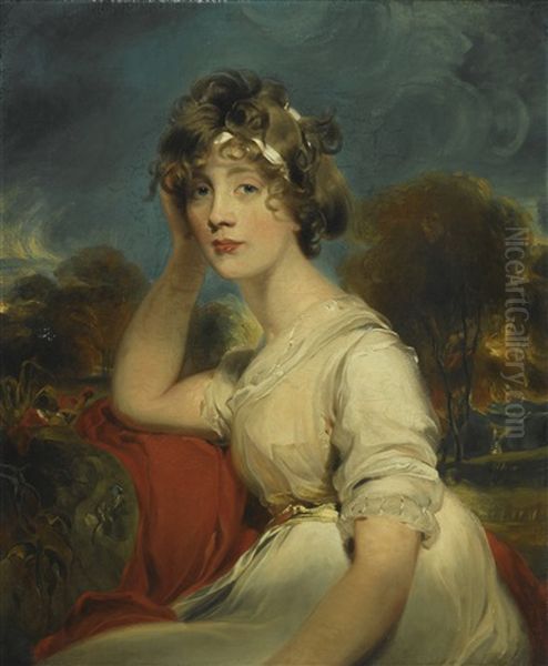 Portrait Of Lady Jane Long by Thomas Lawrence