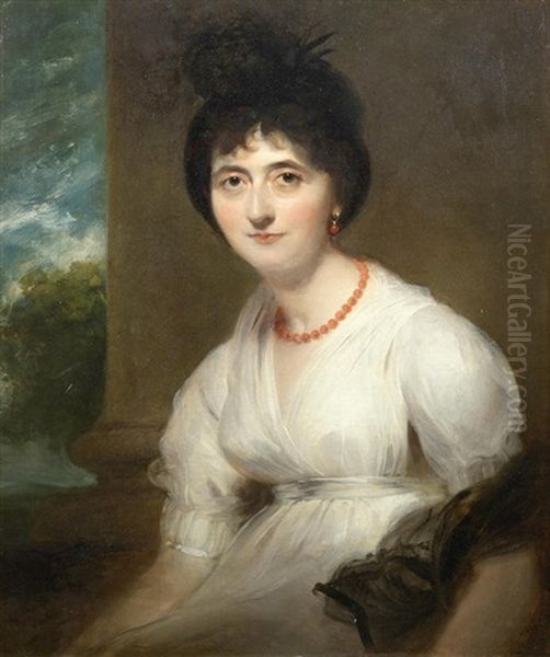 Portrait Of The Hon. Mrs John George Montagu, Half-length Oil Painting by Thomas Lawrence