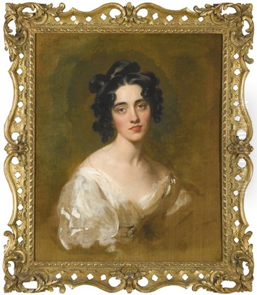 Portrait Of Lady Georgina North (d. 1836) Oil Painting by Thomas Lawrence