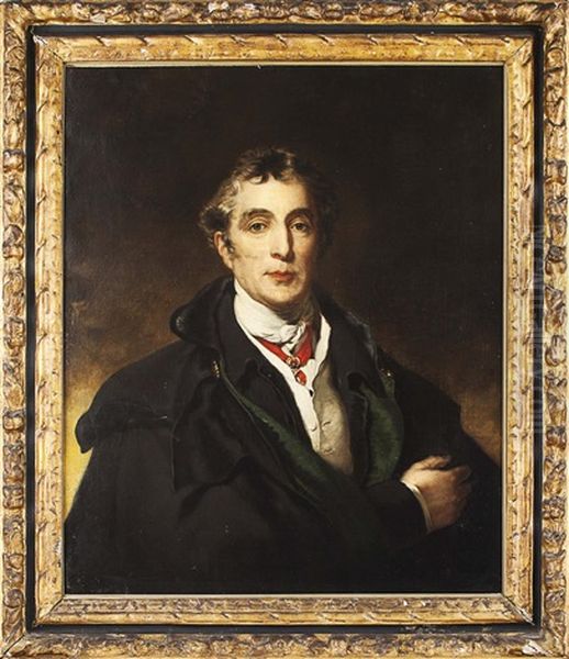 Portrait Of Sir Arthur Wellesley, 1st Duke Of Wellington  Kg, Kb, Mp Oil Painting by Thomas Lawrence