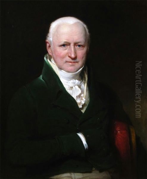 Portrait Of John Brasher (1758-1836) Gunsmith, Half Length Oil Painting by Thomas Lawrence