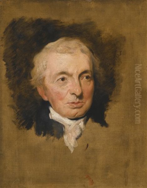 Portrait Of Prince Hoare (1755-1834) Oil Painting by Thomas Lawrence