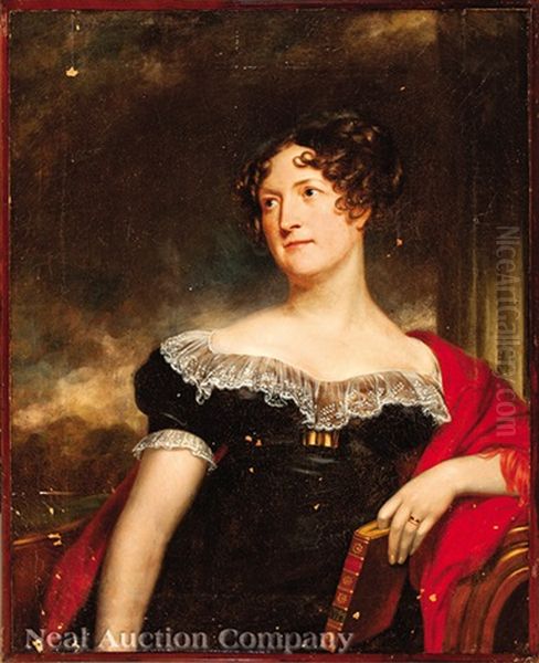 Portrait Of A Lady, Possible Mrs. William Wilson, Nee Miss Carolin Fry (1787-1846) Oil Painting by Thomas Lawrence