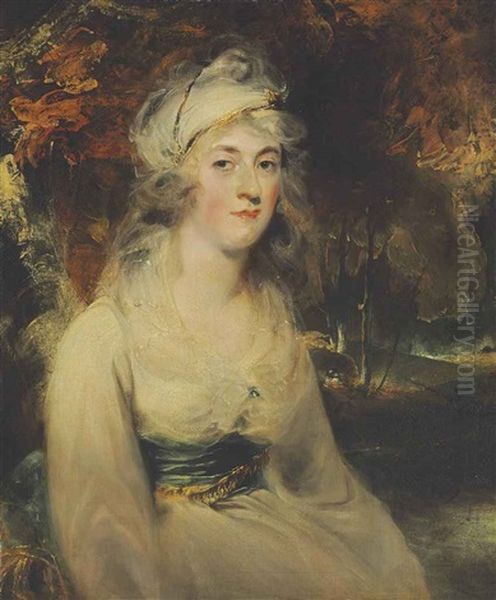 Portrait Of Sophia, Lady Valletort, Half-length Oil Painting by Thomas Lawrence