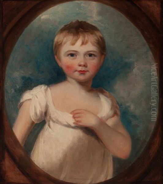 Portrait Of A Young Boy (possibly William Henry Holmes, 1812-1885) Oil Painting by Thomas Lawrence