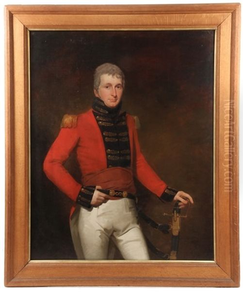 Portrait Of British Cavalry Officer Oil Painting by Thomas Lawrence