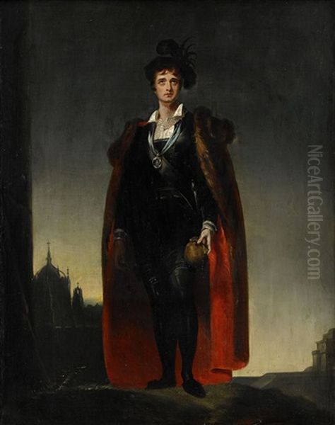 John Philip Kemble Som Hamlet Oil Painting by Thomas Lawrence