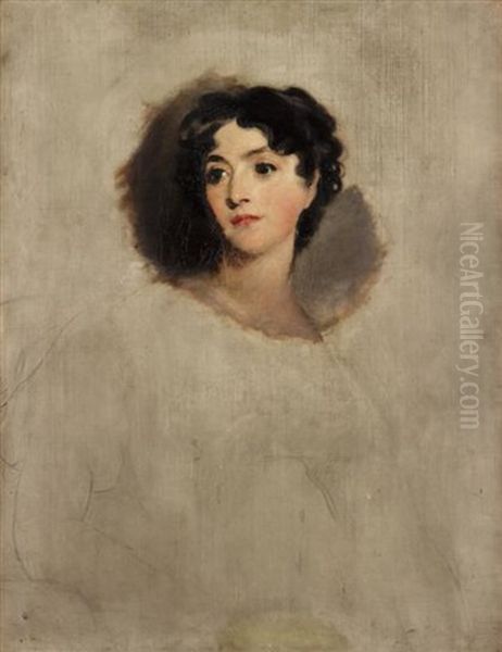 Partial Portrait Of Anne, Lady Ellenborough by Thomas Lawrence