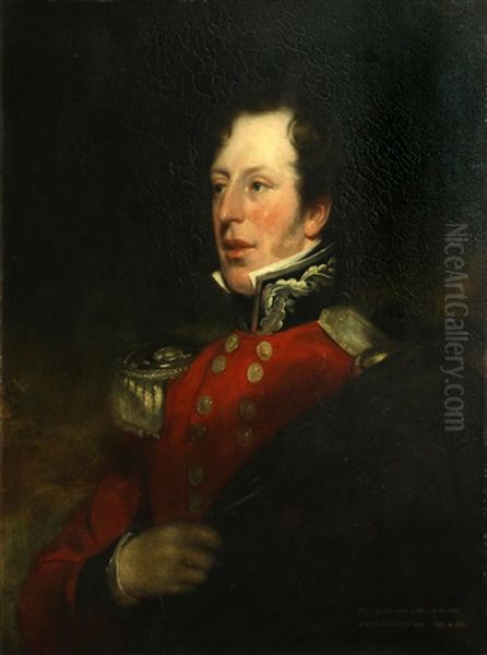 A Portrait Of A Military Officer, Thought To Be Philip Davies Cooke Oil Painting by Thomas Lawrence