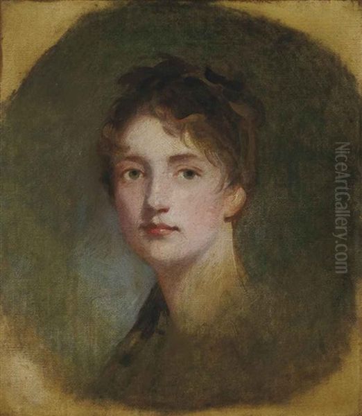 Tete De Femme Oil Painting by Thomas Lawrence