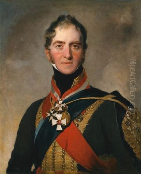 Portrait Of Field Marshal Henry William Paget, 2nd Earl Of Uxbridge, And 1st Marquess Of Anglesey, Kg, Gcb, Gch, Pc (1768-1854) Oil Painting by Thomas Lawrence