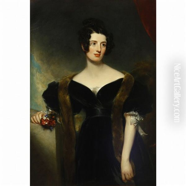 Portrait Of A Lady Oil Painting by Thomas Lawrence