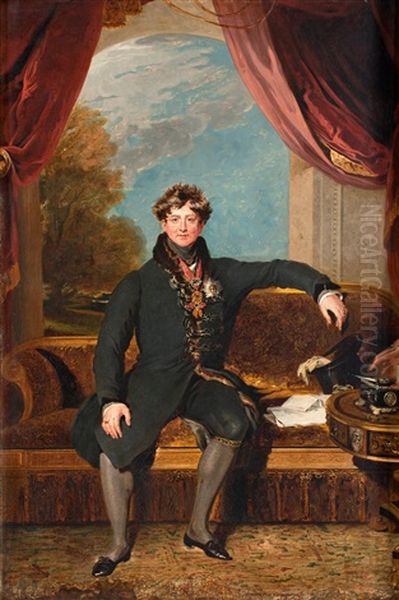 Konung Georg Iv Av Storbritannien Oil Painting by Thomas Lawrence