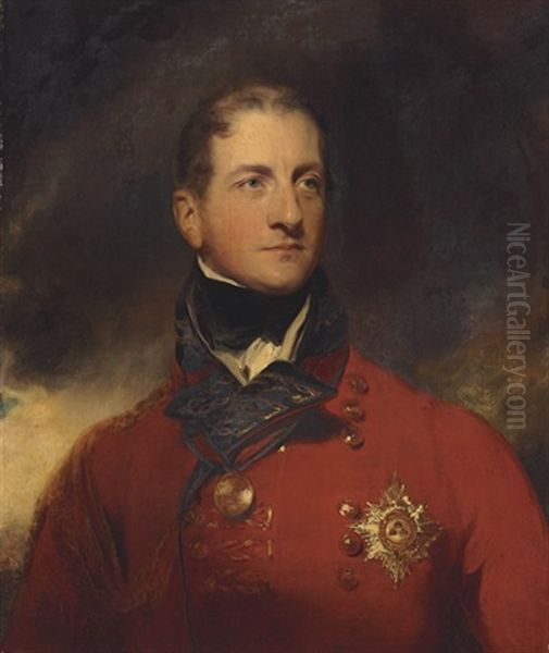 Portrait Of General Sir Galbraith Lowry Cole, G.c.b., Half-length, In Military Uniform Oil Painting by Thomas Lawrence