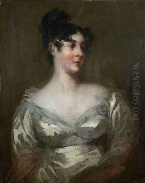 Portrait De Lady Grosvenor Oil Painting by Thomas Lawrence