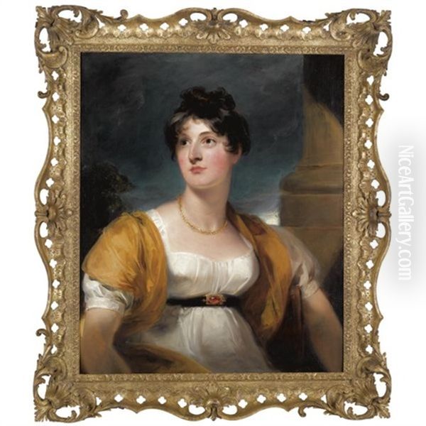 Portrait Of Anne Goddard, Lady Lethbridge Oil Painting by Thomas Lawrence