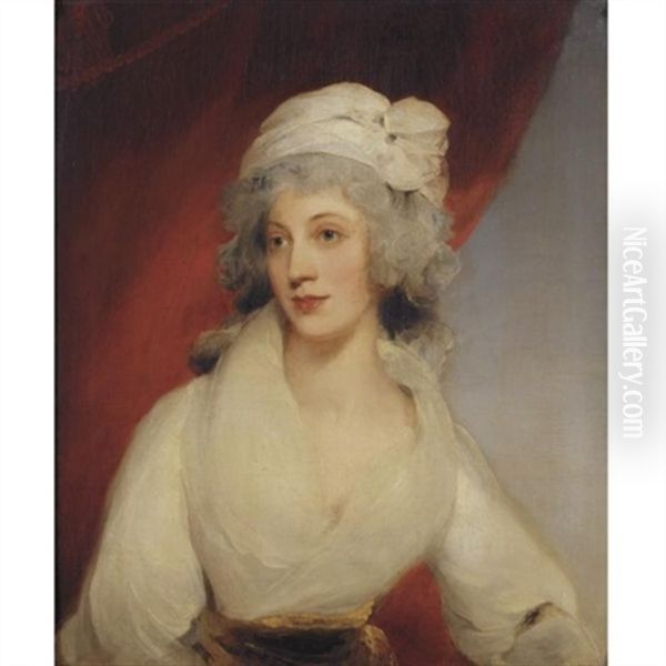 Portrait Of Mrs. Calverley Bewicke Oil Painting by Thomas Lawrence