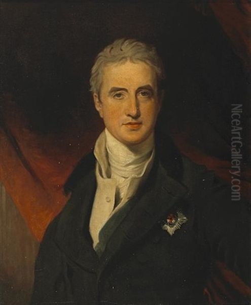 A Portrait Of Robert Stewart, 2nd Marquess Of Londonderry Oil Painting by Thomas Lawrence