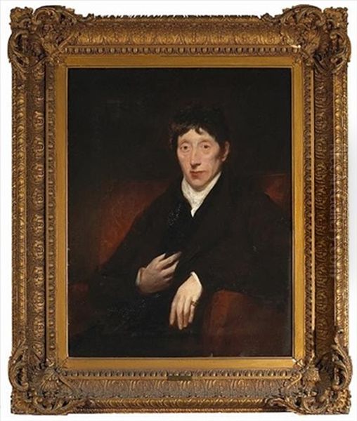 A Portrait Of A Gentleman In A Black Coat Oil Painting by Thomas Lawrence