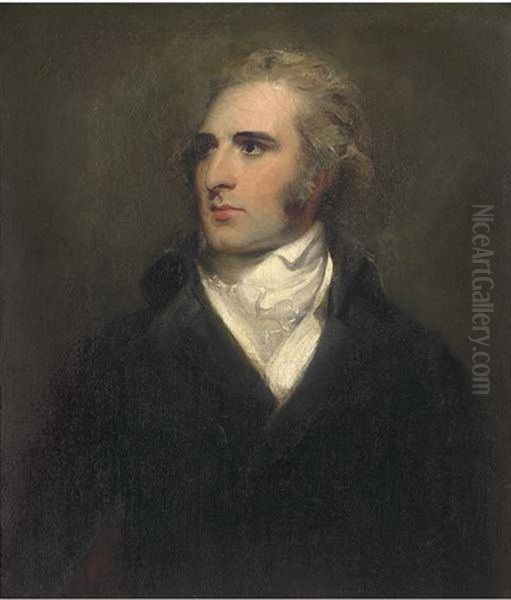 Portrait Of John Philip Kemble (1757-1823), Half-length, In A Black Coat Oil Painting by Thomas Lawrence