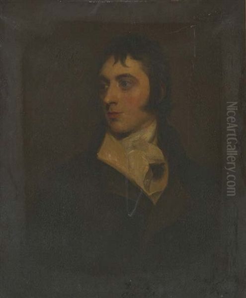 Portrait Of A Man Identified As The Hon. William Lamb Oil Painting by Thomas Lawrence