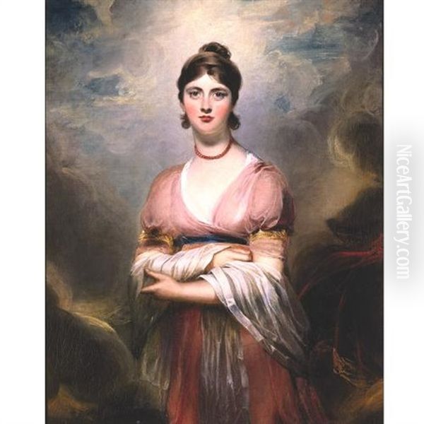 Portrait Of Mrs. Locke, Nee Jennings Oil Painting by Thomas Lawrence