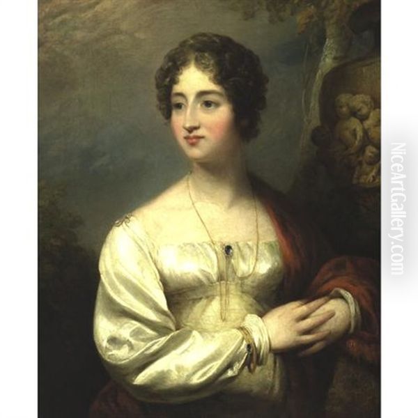 Portrait Of Mrs. Amedroz, Nee Thornton Oil Painting by Thomas Lawrence