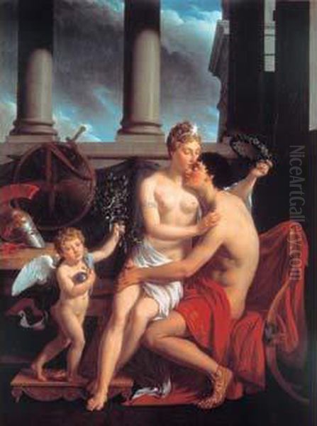 Allegorie De La Paix Oil Painting by Augustin Louis Belle