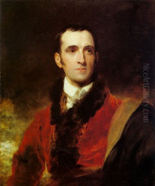 Portrait Of Richard Hart Davis Oil Painting by Thomas Lawrence