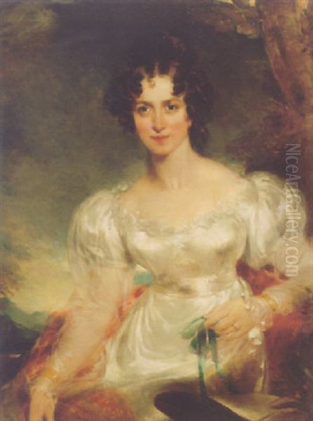 Portrait Of A Lady (mrs. Bentinck?) Oil Painting by Thomas Lawrence