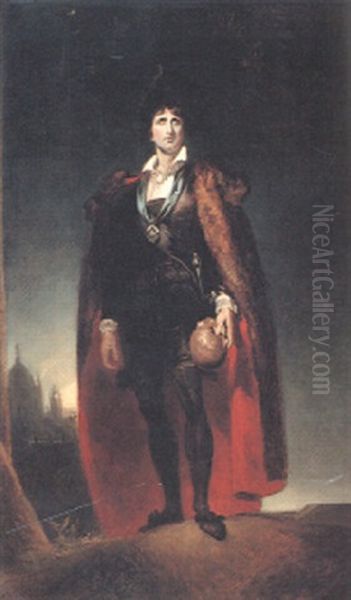 Portrait Of John Philip Kemble As Hamlet Oil Painting by Thomas Lawrence