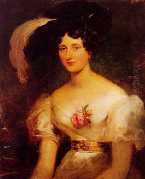 Portrait Of Mrs. Hart Davis by Thomas Lawrence