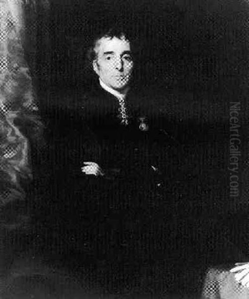 Portrait Of Arthur Wellesley, The Duke Of Wellington, Conqueror Of Napoleon. . . Oil Painting by Thomas Lawrence