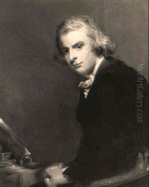 Portrait Of Samuel Rose Seated, Half-length, At His Writing Desk Oil Painting by Thomas Lawrence