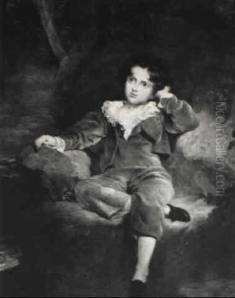 Portrait Of Master Charles William Lambton, Age 7 Oil Painting by Thomas Lawrence