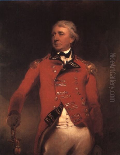 Portrait Of Gen. James Stuart With His Hand Resting On The Hilt Of A Sword Oil Painting by Thomas Lawrence