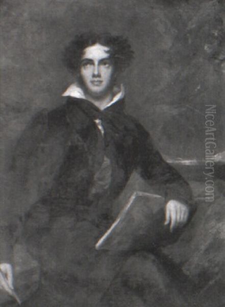 Portrait Of A Young Man (lord Byron?) Oil Painting by Thomas Lawrence