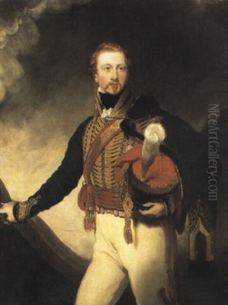 Portrait Of Col. Henry Lowther In Uniform Of Tenth Hussars Oil Painting by Thomas Lawrence