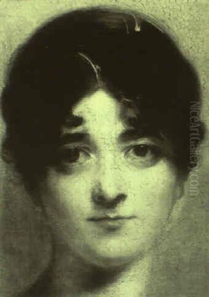 Portrait Head Of A Lady Oil Painting by Thomas Lawrence