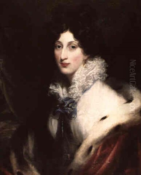 Portrait Of A Lady Said To Be Mrs. Terry Oil Painting by Thomas Lawrence