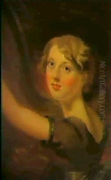 Harfenspielerin Oil Painting by Thomas Lawrence