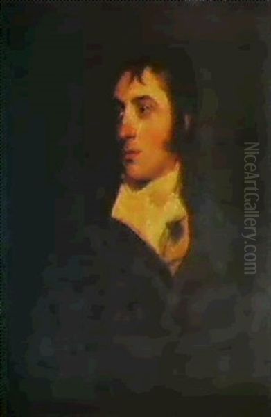 Portrait Of A Gentleman Probably The Hon. William Lamb 2nd  Viscount Melbourne (1779-1848) Oil Painting by Thomas Lawrence